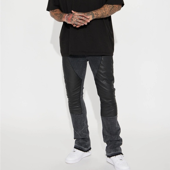 NWT!!! Mens stylish stacked skinny jeans; Sz 42W - Picture 5 of 8